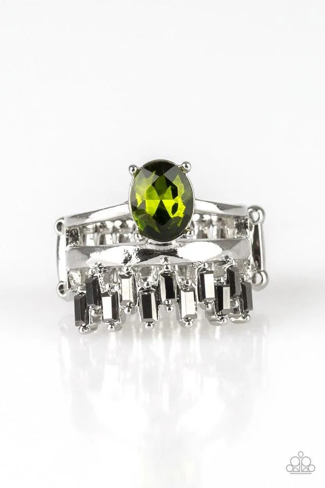 Paparazzi Ring ~ Crowned Victor - Green