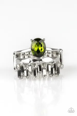 Paparazzi Ring ~ Crowned Victor - Green