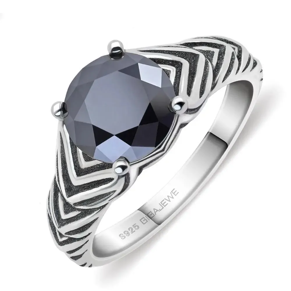 Platinum Plated Silver Wide Moissanite Ring 2ct (Multiple Colors)