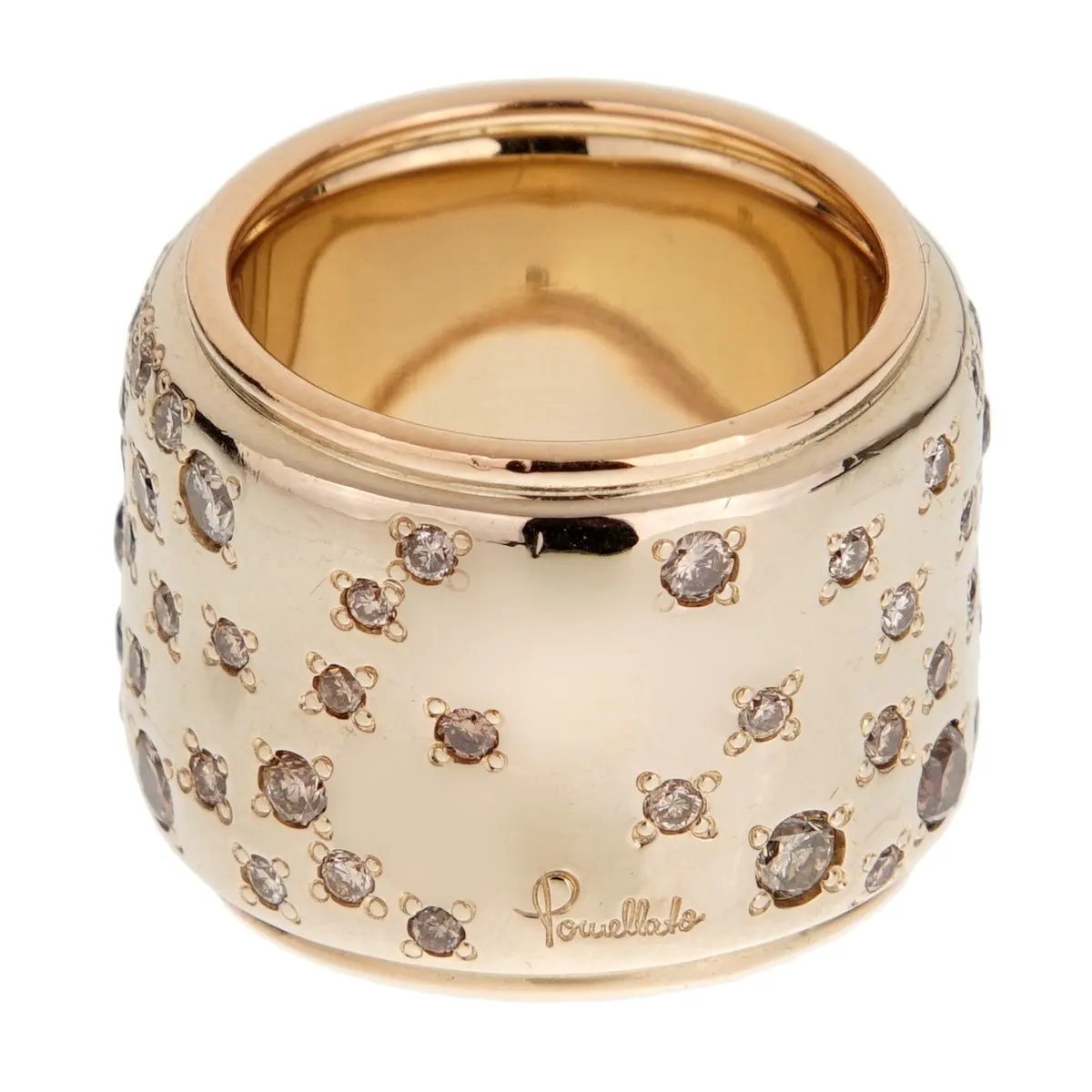 Pomellato Sabbia Diamond Band Gold Ring