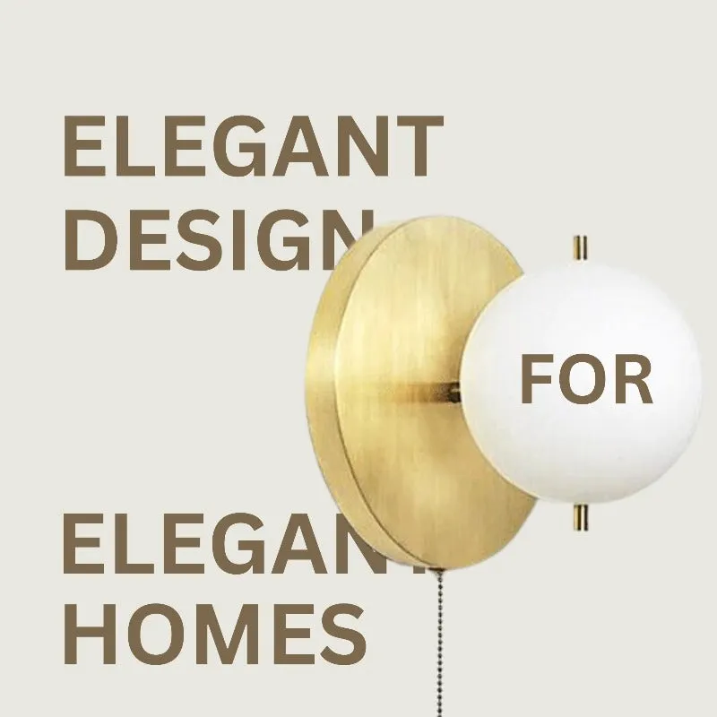 PRIYA Glass Copper Wall Light