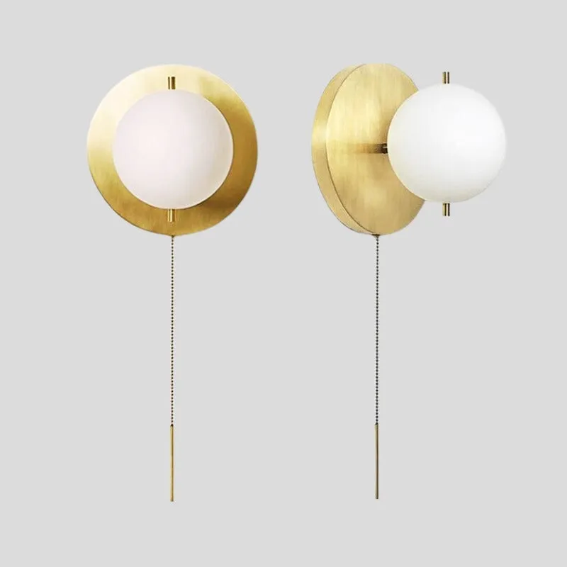PRIYA Glass Copper Wall Light