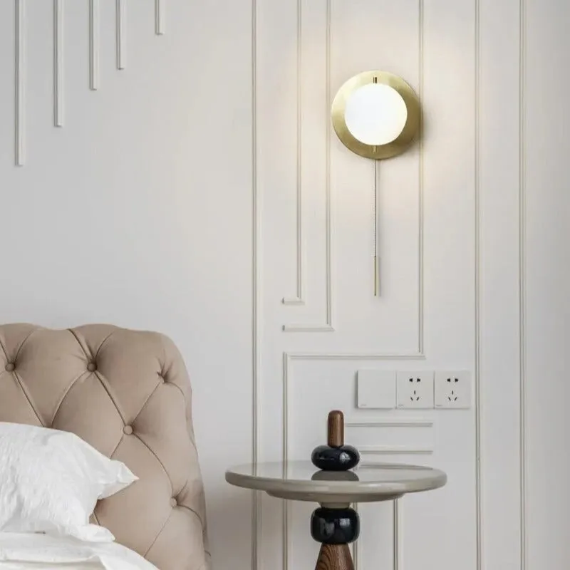 PRIYA Glass Copper Wall Light