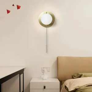 PRIYA Glass Copper Wall Light