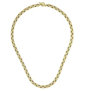Puffy 14k Gold Link Necklace