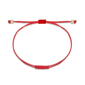 Red String Kabbalah Bracelet Set with Adjustable Good Luck Charm