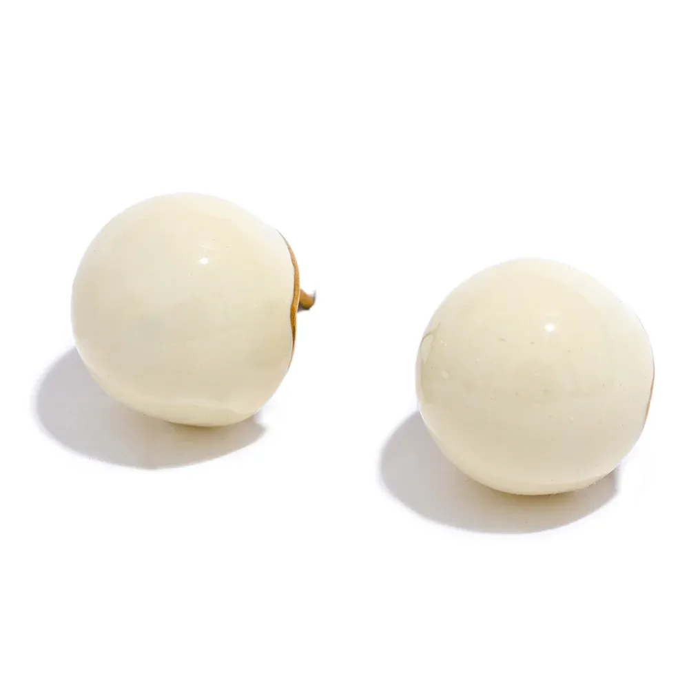 Round Stud Earrings