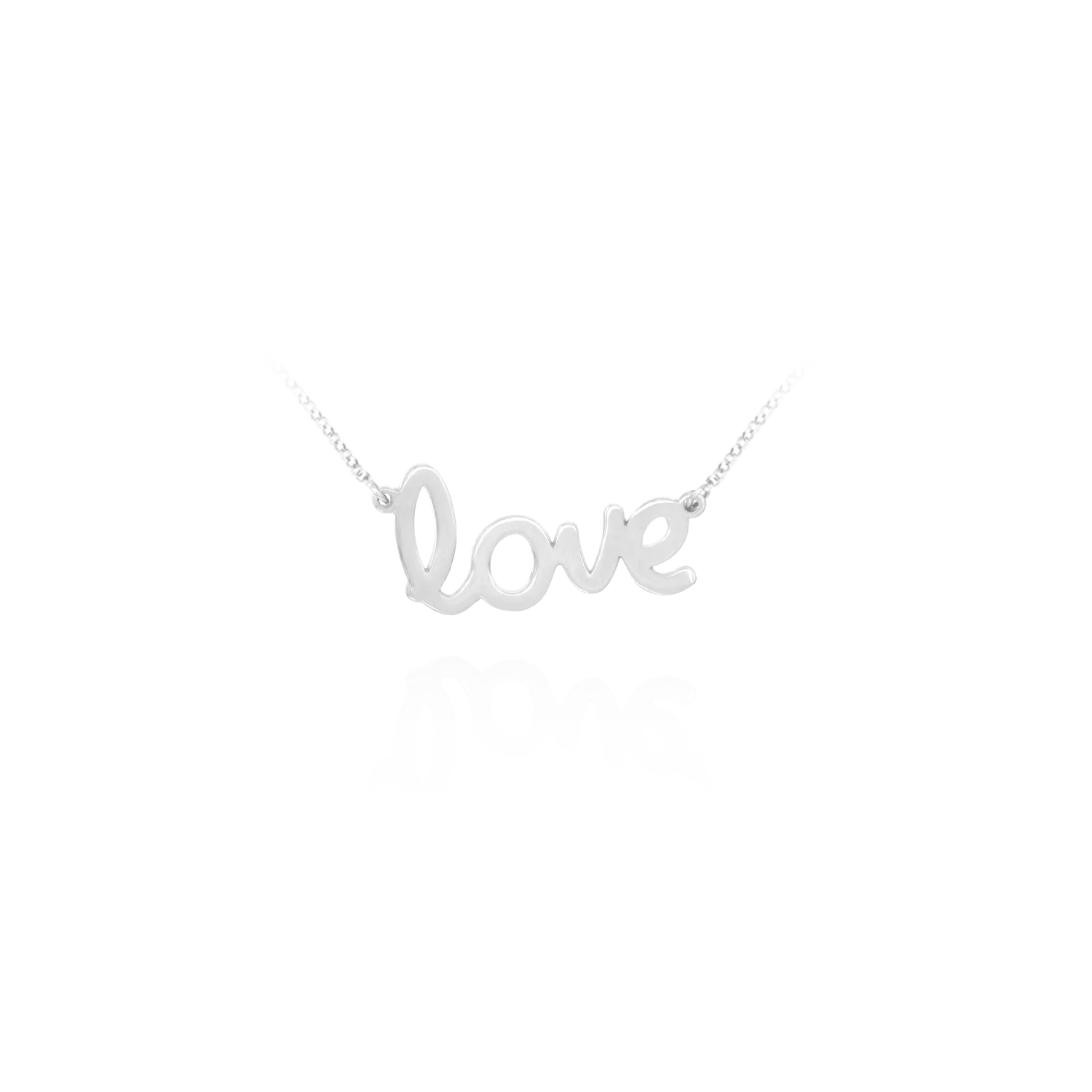 Scripted "Love" Necklace