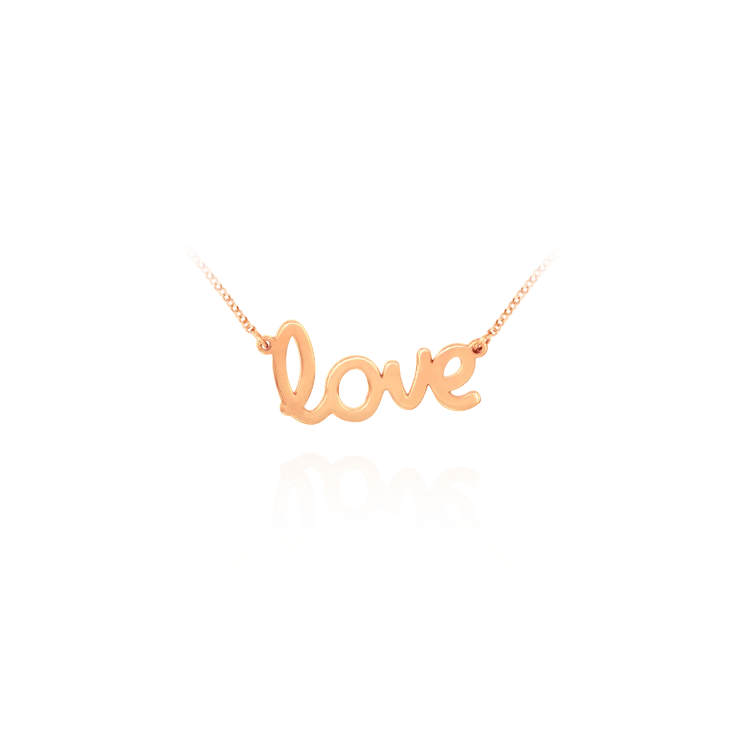 Scripted "Love" Necklace