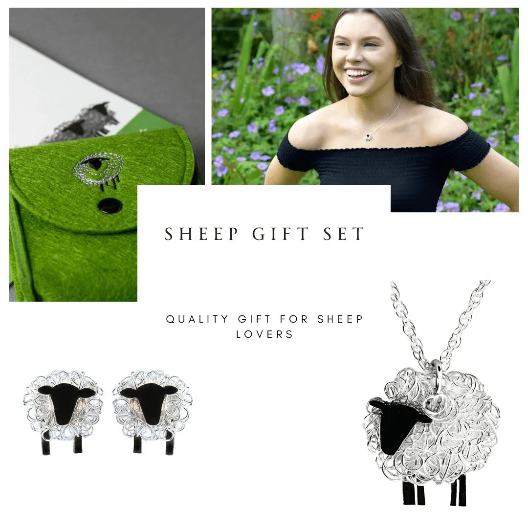 Silver Sheep Gift Set