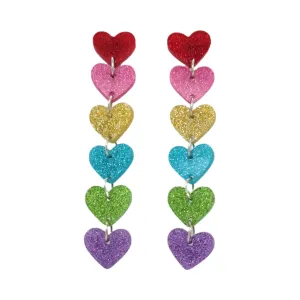 Sparkle Heart Earrings