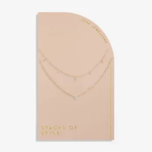 Stacks Of Style Gold Star Gold 45Cm 40cm   5cm Necklace 6332