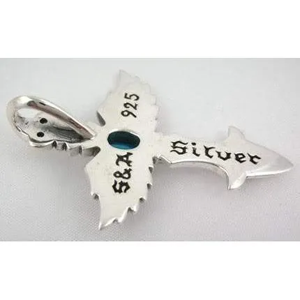 Sterling Silver Gothic Wings Pendants