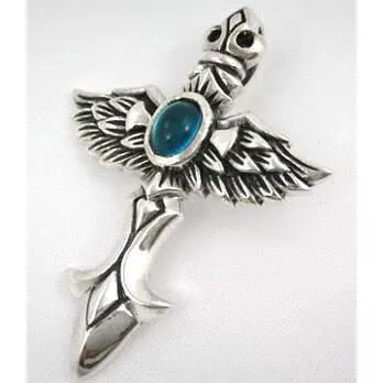 Sterling Silver Gothic Wings Pendants