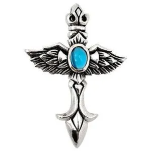 Sterling Silver Gothic Wings Pendants