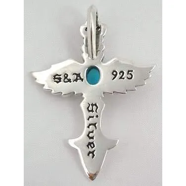 Sterling Silver Gothic Wings Pendants