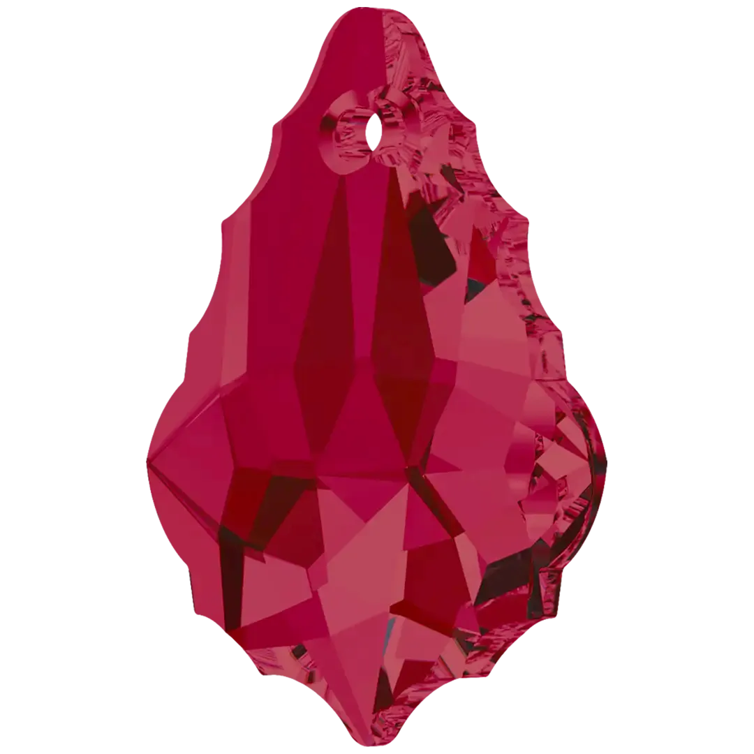 Swarovski Pendants Baroque (6090) Ruby