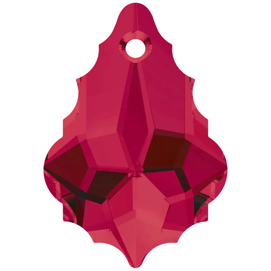 Swarovski Pendants Baroque (6090) Ruby