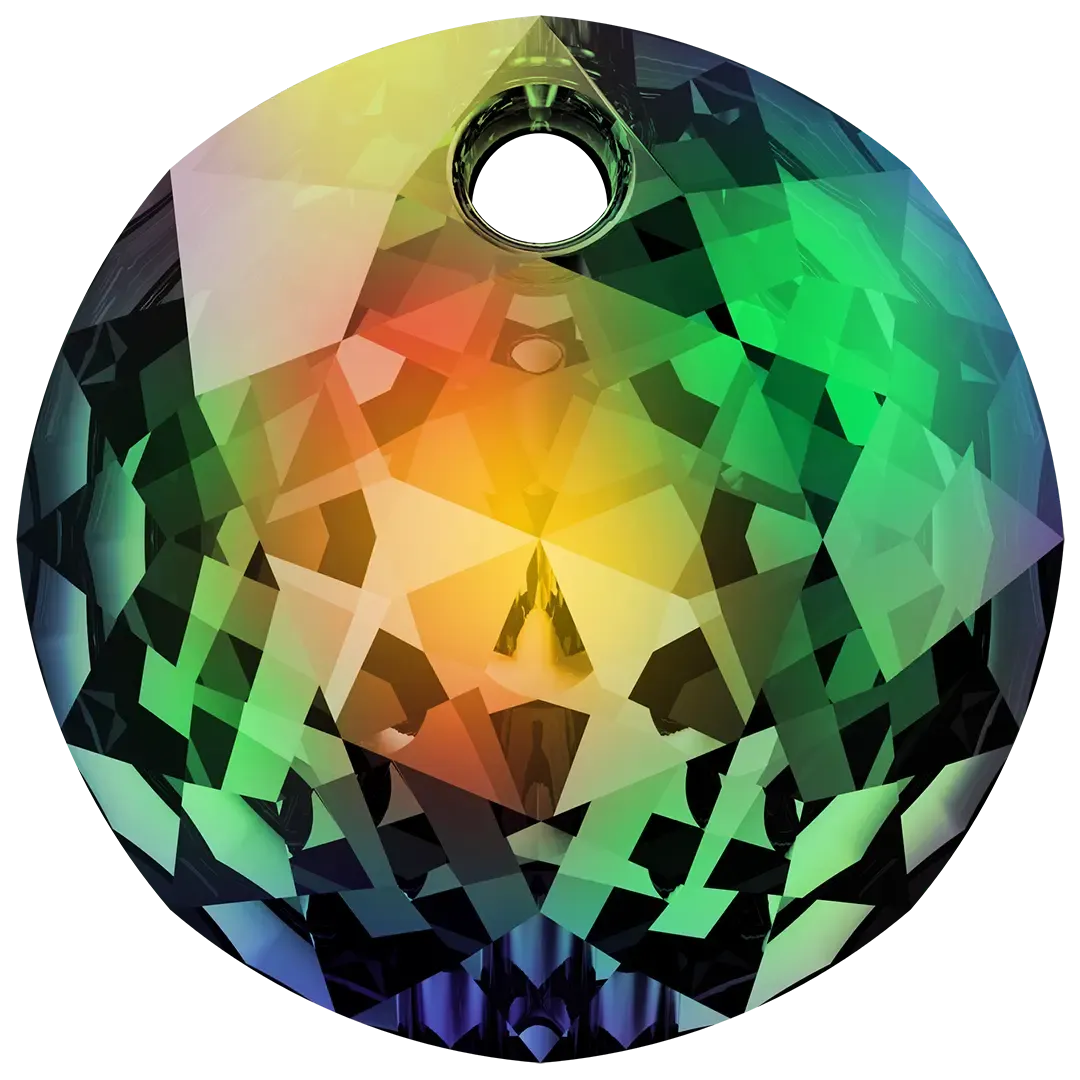 Swarovski Pendants Classic Cut (6430) Crystal Vitrail Medium P
