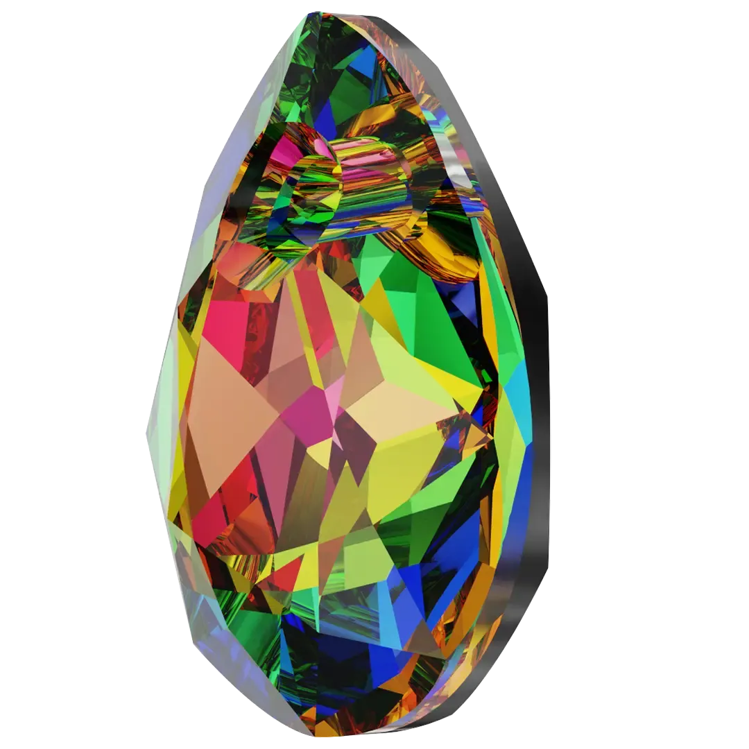Swarovski Pendants Pear Cut (6433) Crystal Vitrail Medium P