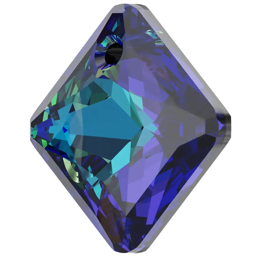 Swarovski Pendants Princess Cut (6431) Crystal Bermuda Blue P