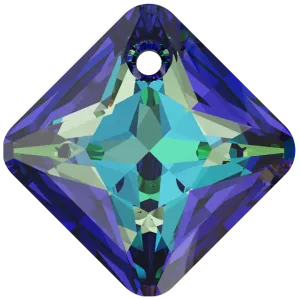 Swarovski Pendants Princess Cut (6431) Crystal Bermuda Blue P