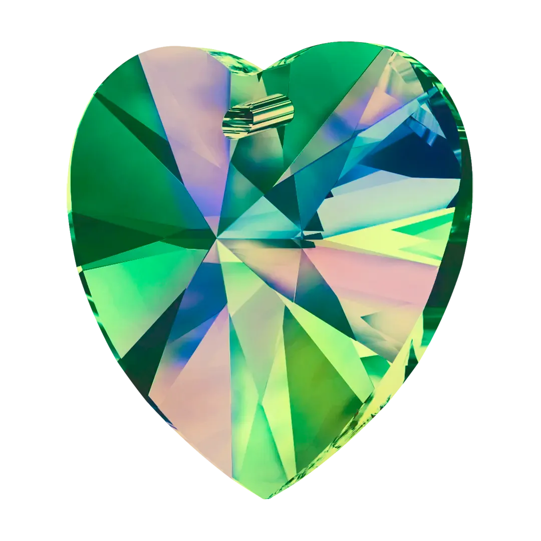 Swarovski Pendants Xilion Heart (6228) Crystal Vitrail Medium
