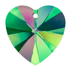 Swarovski Pendants Xilion Heart (6228) Crystal Vitrail Medium