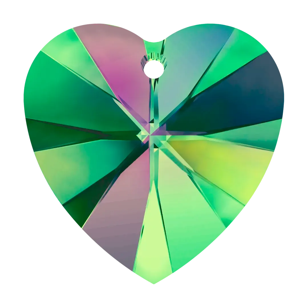 Swarovski Pendants Xilion Heart (6228) Crystal Vitrail Medium