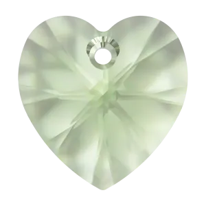 Swarovski Pendants Xilion Heart (6228) Recreated Peridot