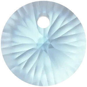 Swarovski Pendants Xilion Round (6428) Aquamarine