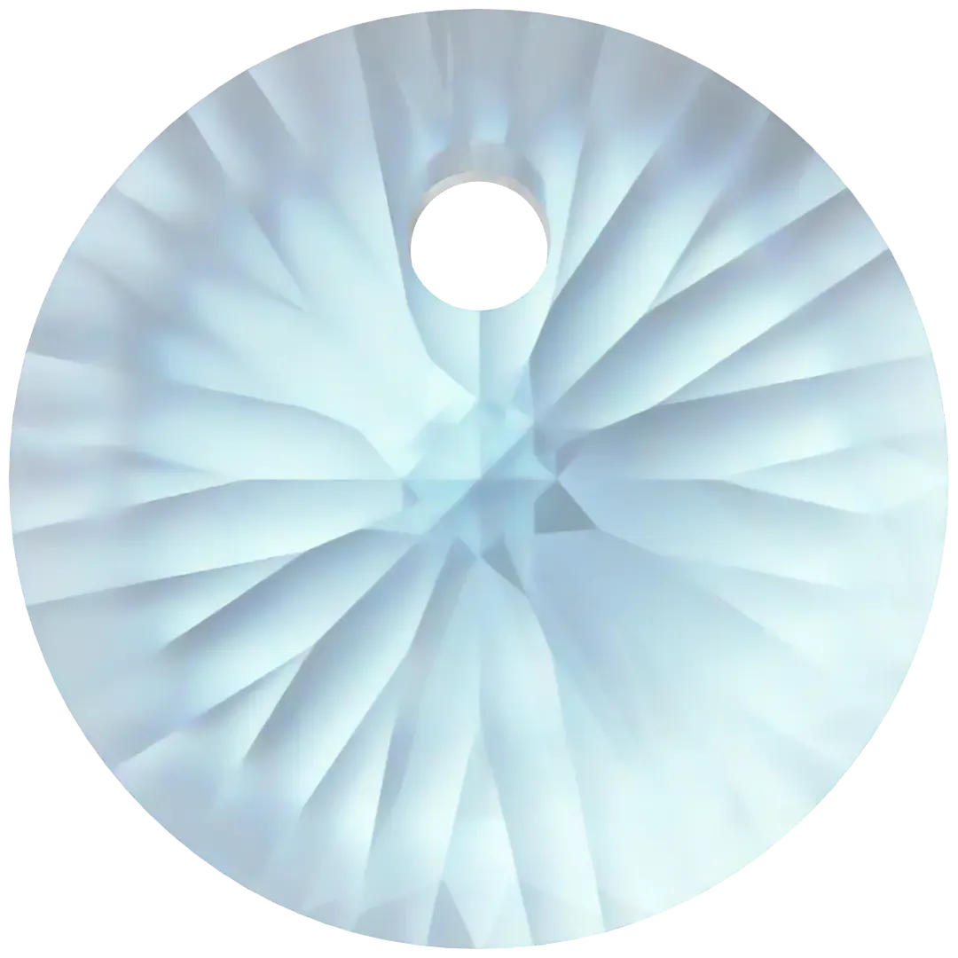 Swarovski Pendants Xilion Round (6428) Aquamarine