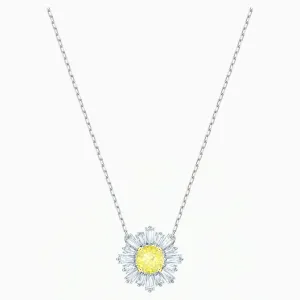 Swarovski SUNSHINE PENDANT, Yellow, Rhodium Plated -5459588
