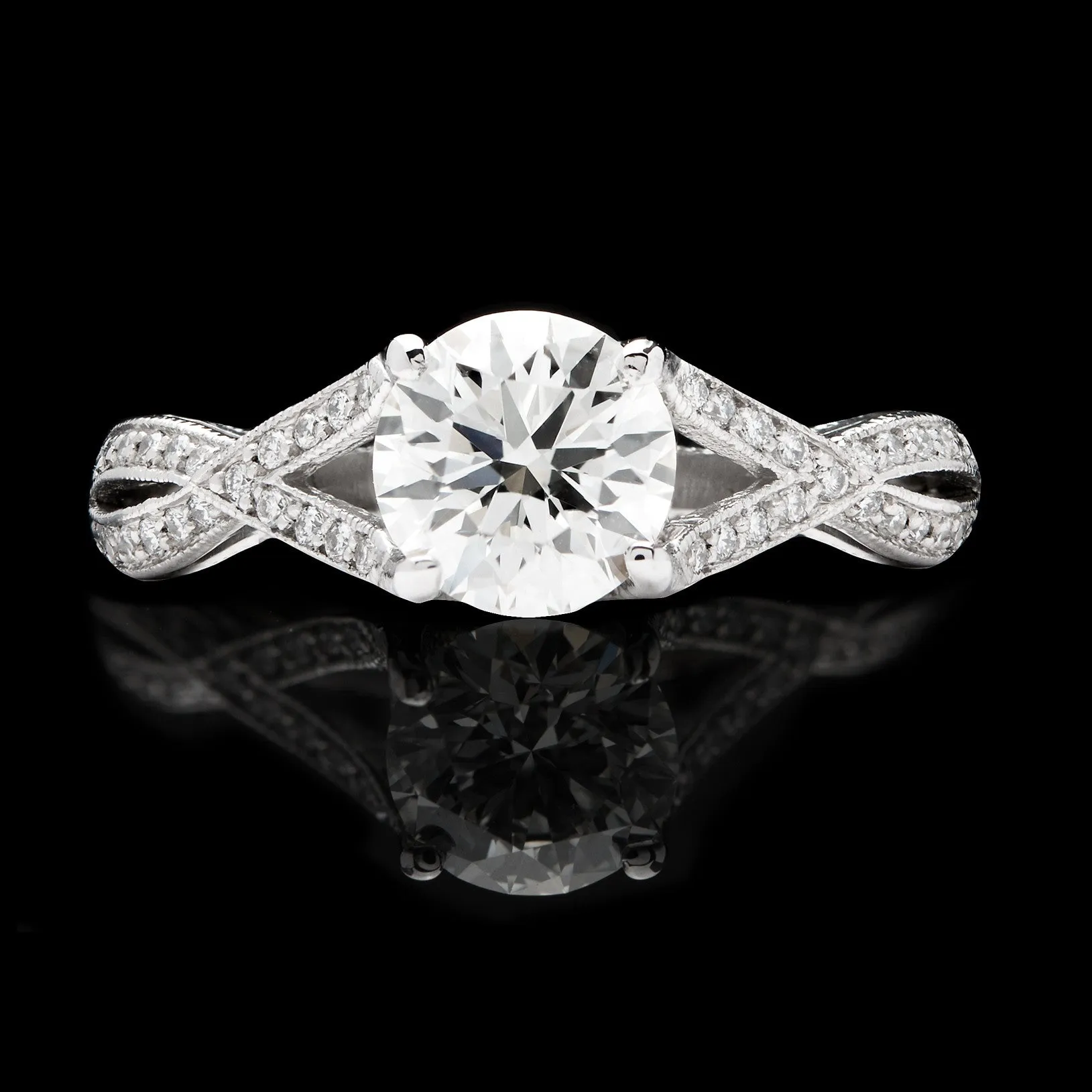 Tacori GIA 1.02 Carat Diamond Engagement Ring