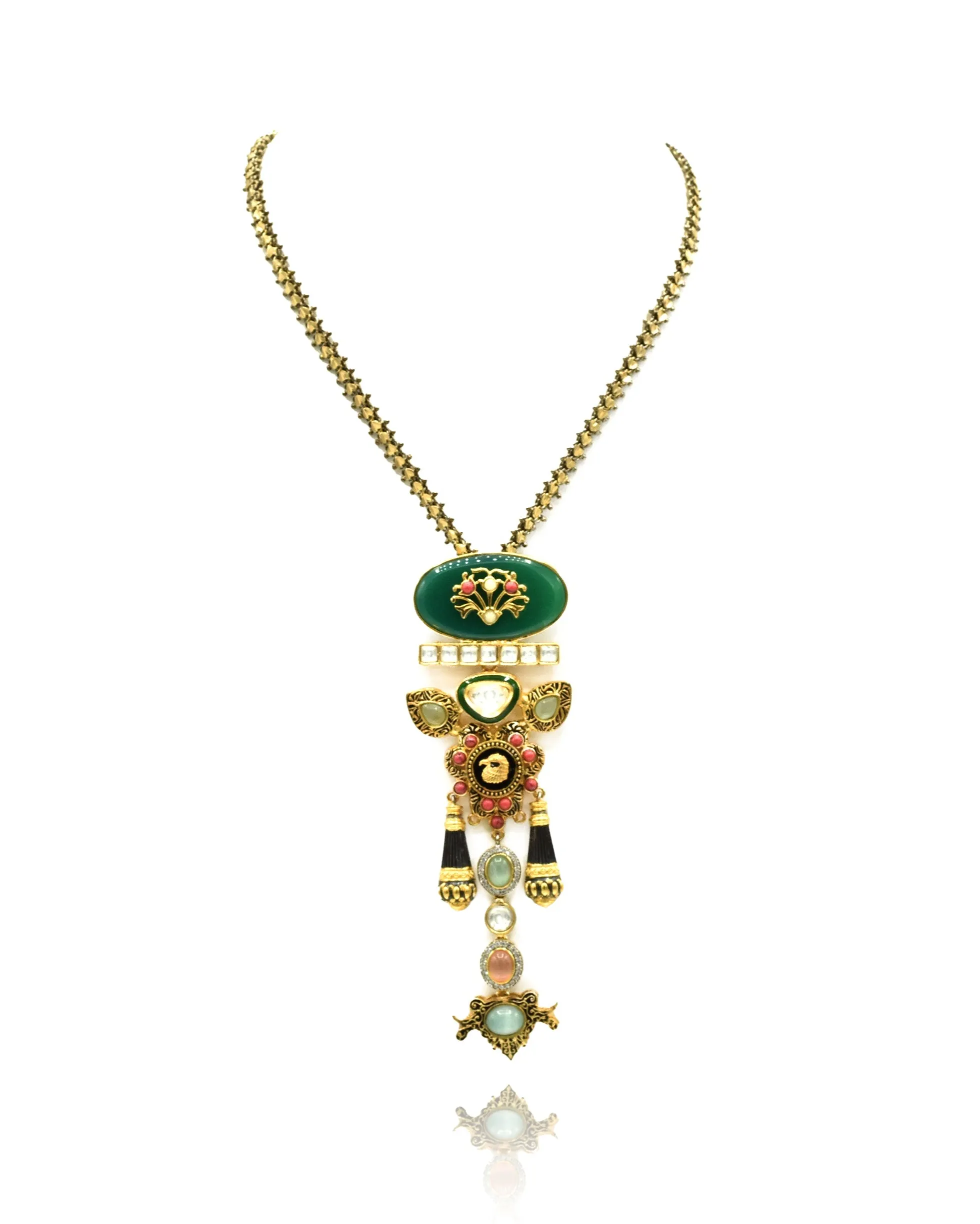 Tanishka Multicolor Pendant Necklace