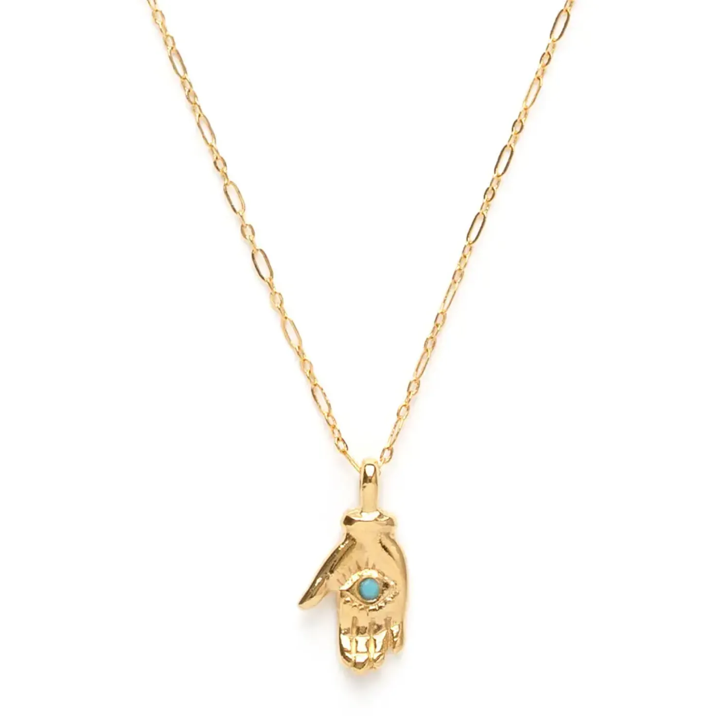 Tiny Mystic Hand Necklace