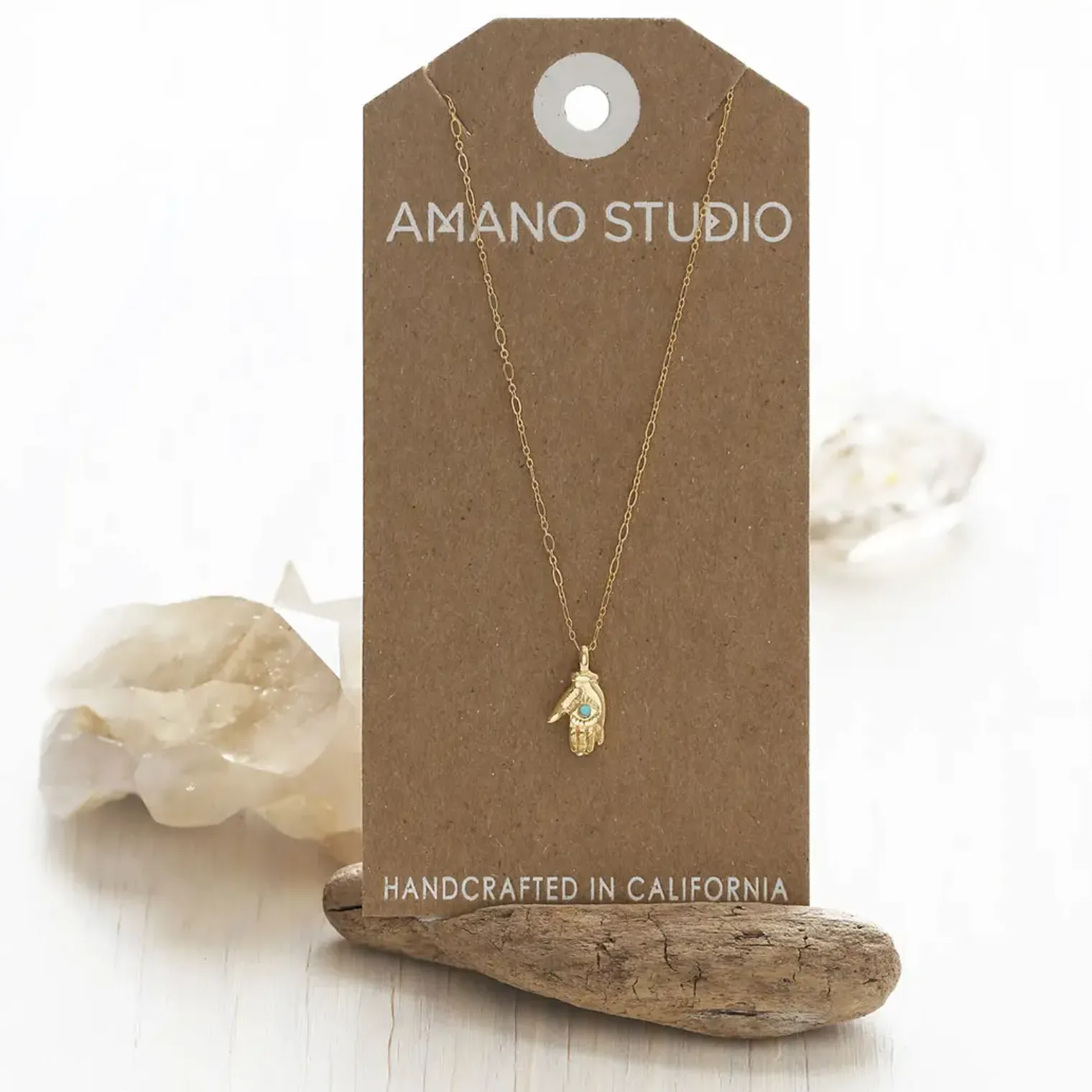 Tiny Mystic Hand Necklace