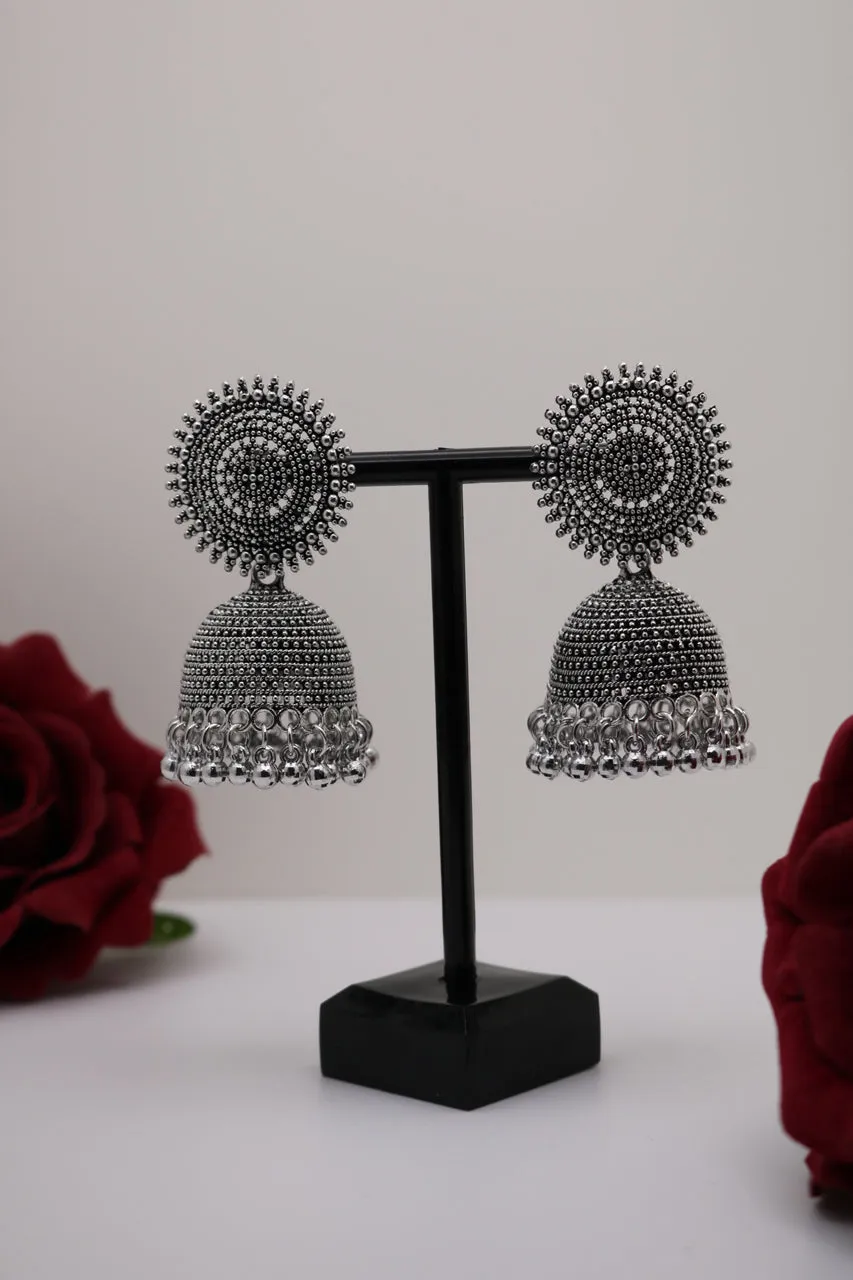 Traditional Silver Jhumki Earring