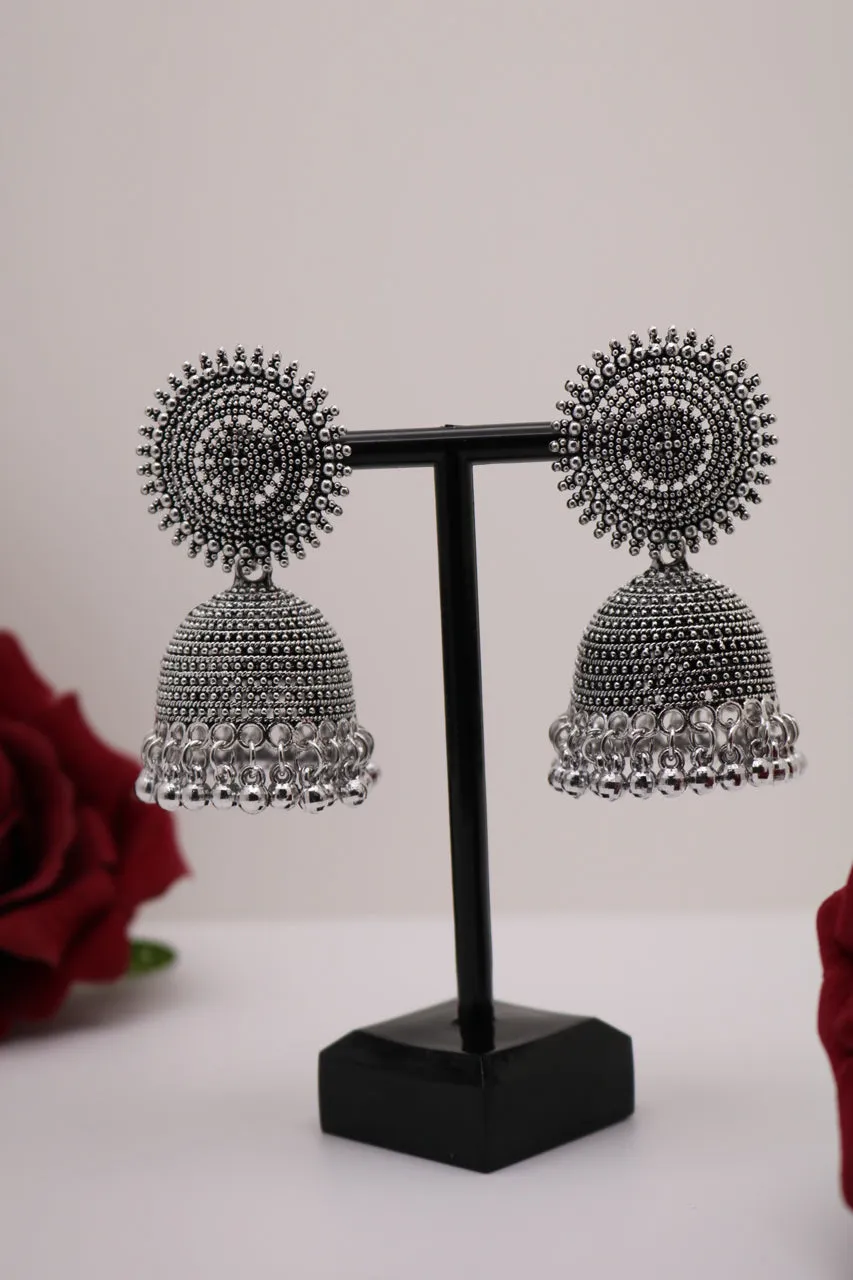 Traditional Silver Jhumki Earring