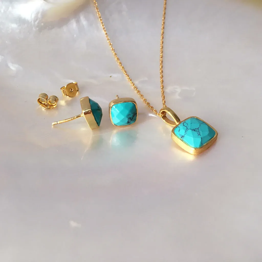 Turquoise earrings #TR16007