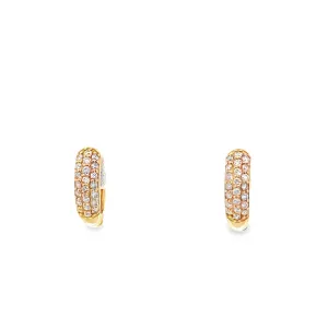 Twink Diamond Huggies Earings