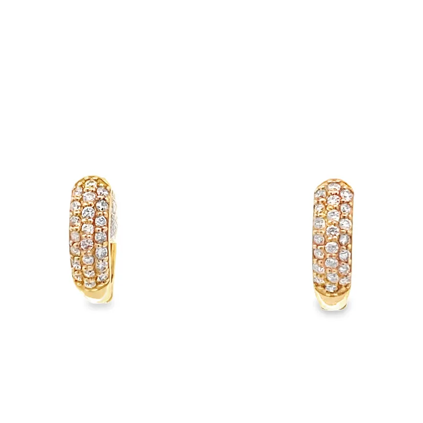 Twink Diamond Huggies Earings
