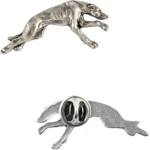 Unique Edition Silver Dog Pin Badge  Silver-Plated Handmade  Brooches Women  Funny Pins  Silver Brooch Jewelry  Greyhound - 1,8x4,2x4,5cm