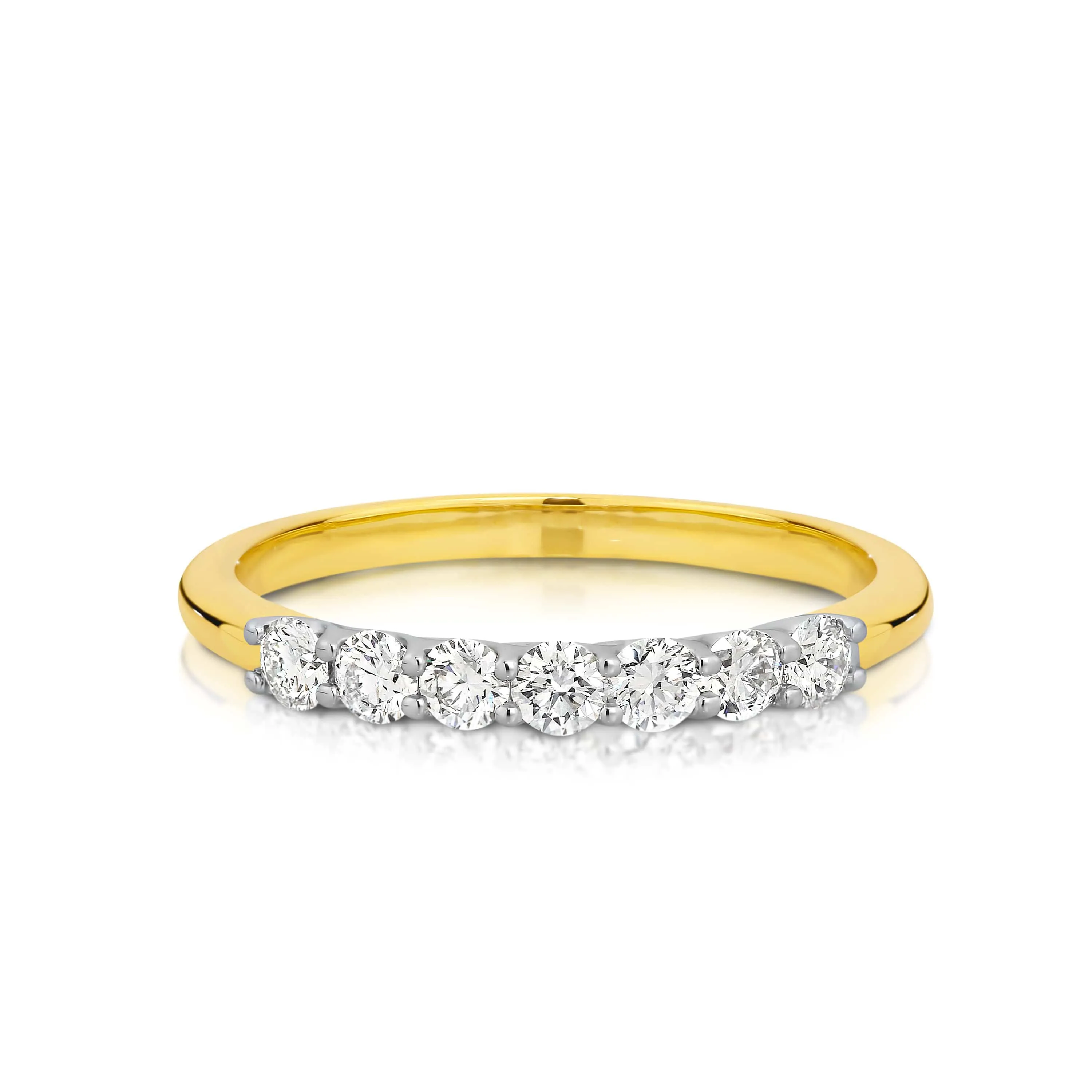 Vera | 7 Stone Round Brilliant Wedding Ring
