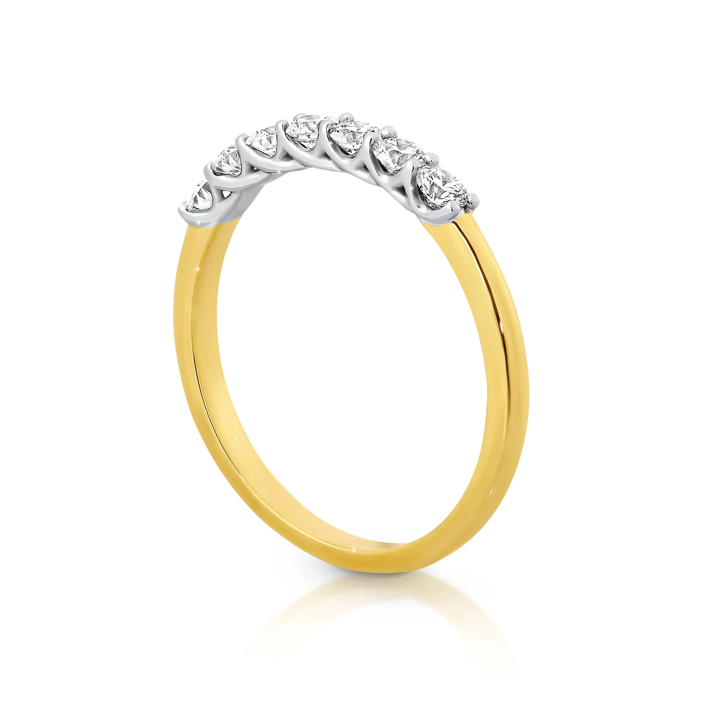 Vera | 7 Stone Round Brilliant Wedding Ring