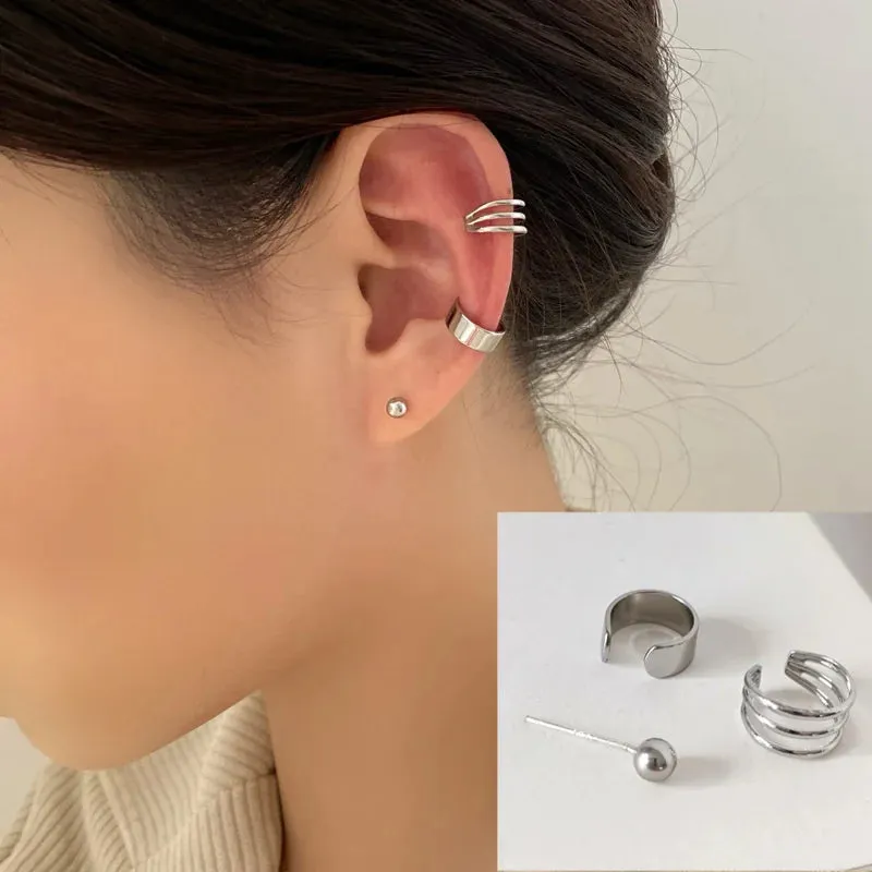 Vintage Leaves Ear Cuff Set