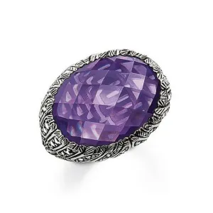 Violet Solitaire Ring Size 6