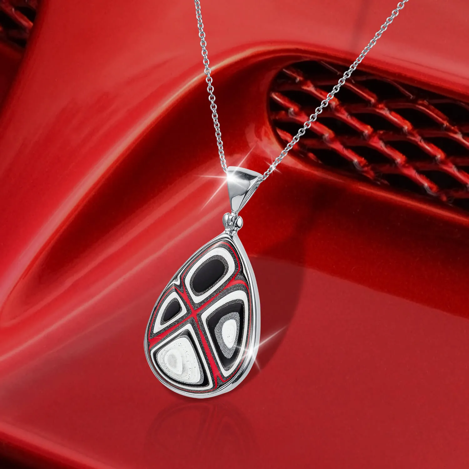Vivid Fordite Ladies Pendant