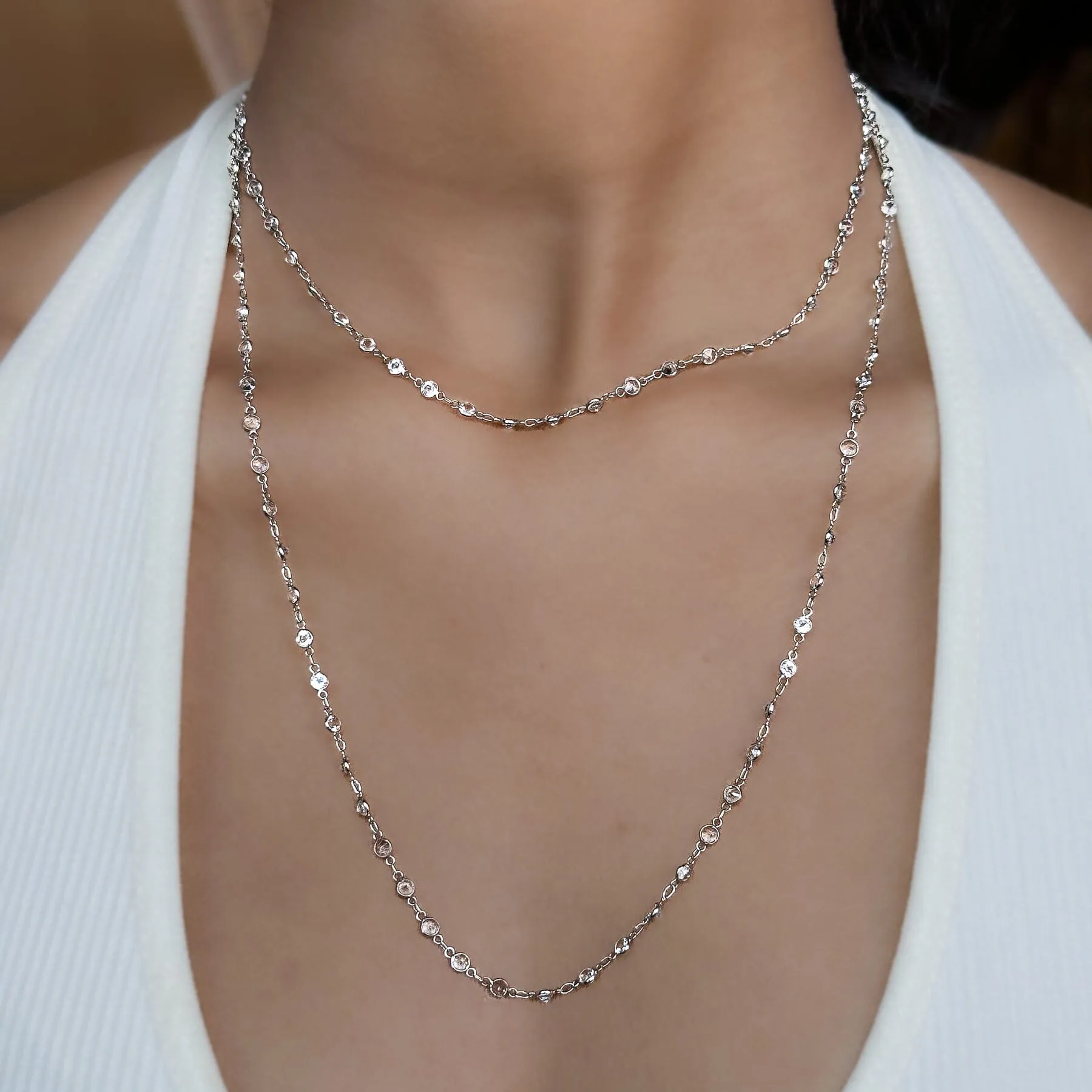 White Rose Cut Chain