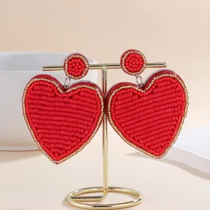 Wholesale Bohemian Creative Heart-shaped Earrings